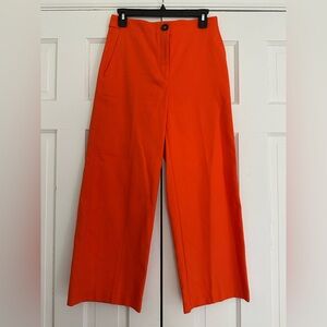 Ann Taylor Vibrant Orange Wide leg crop Pants 2